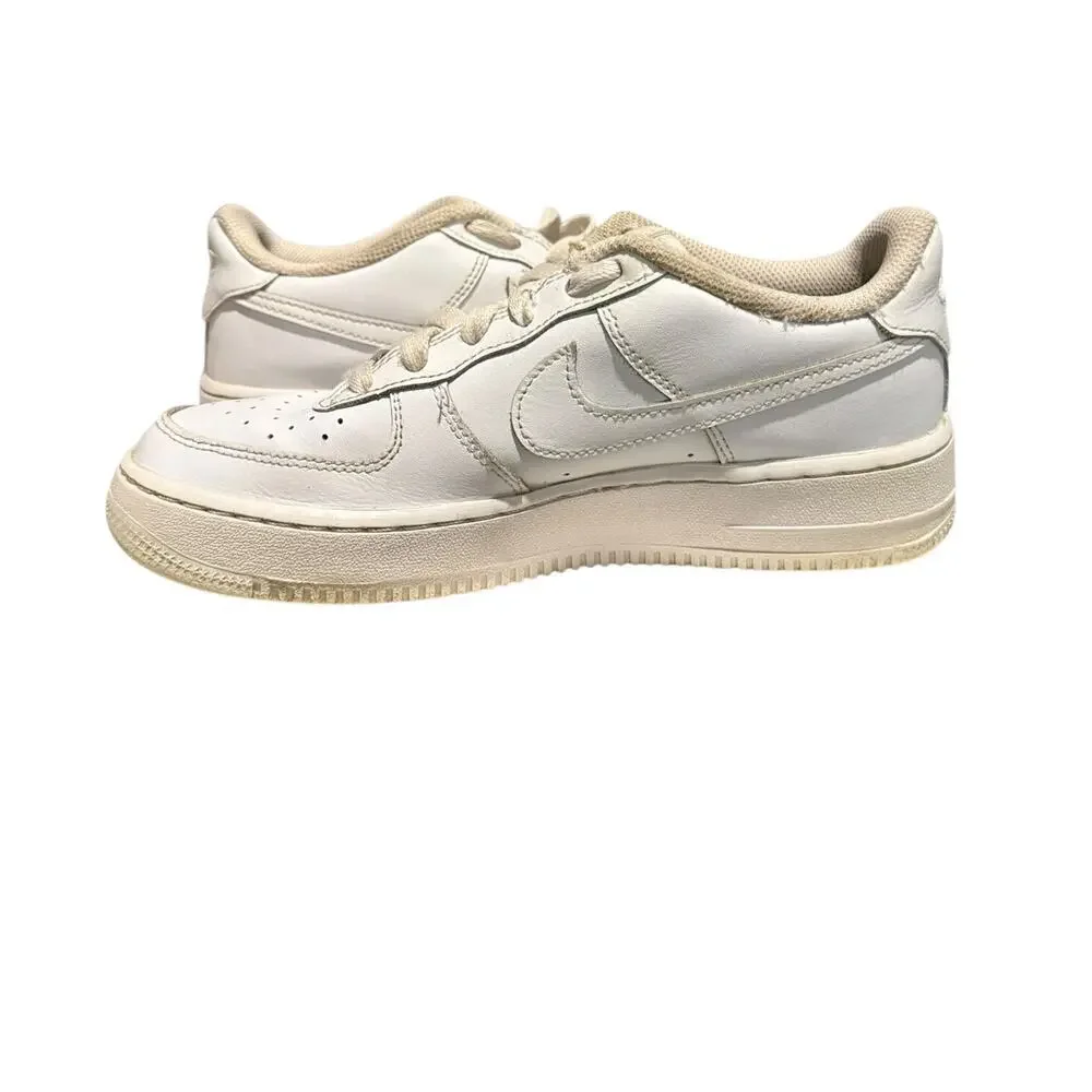Nike Air Force 1 LE Sneaker Shoes Youth 6 Y Lace Up Leather White DH2920-111